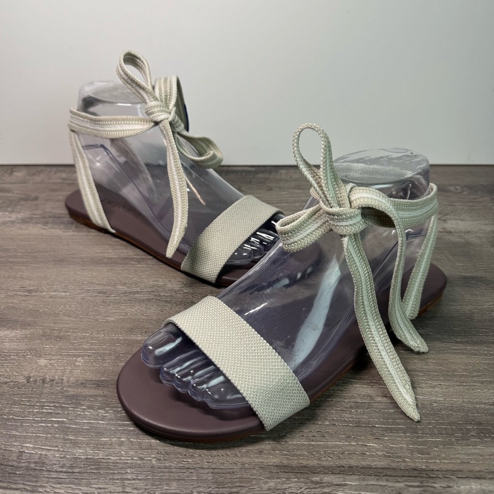 Rothy’s wrap sandals sandcastle women’s size 6.5 EUC - Picture 2 of 13